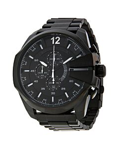 Men's Mega Chief Chronograph Black IP Steel and Dial